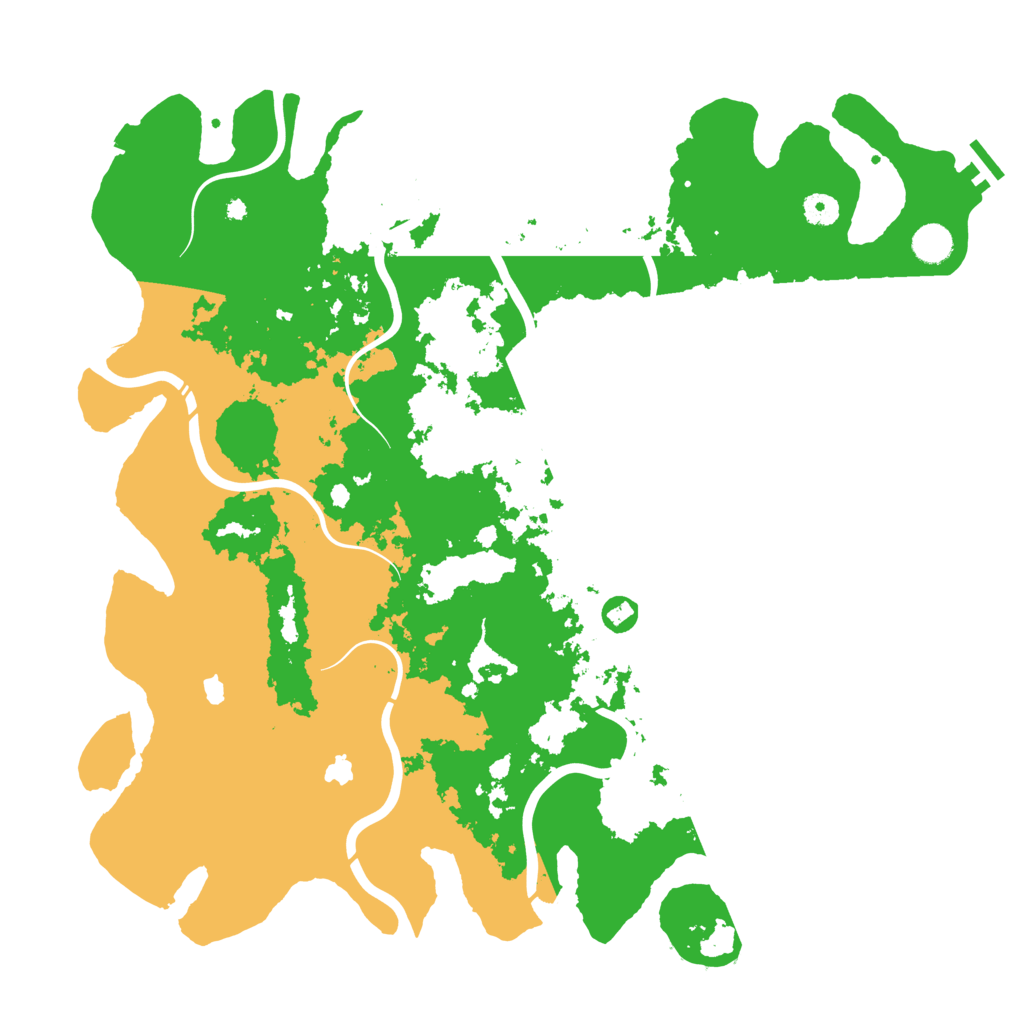 Biome Rust Map: Procedural Map, Size: 4500, Seed: 62444490