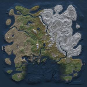 Thumbnail Rust Map: Procedural Map, Size: 4500, Seed: 882866123, 17 Monuments