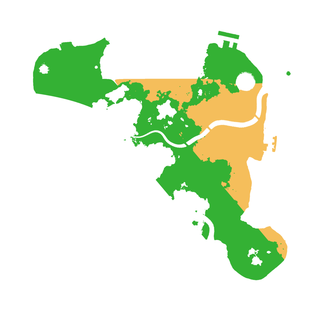 Biome Rust Map: Procedural Map, Size: 3000, Seed: 3253
