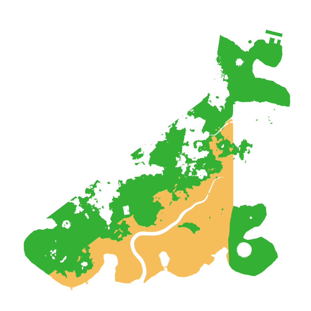 Biome Rust Map: Procedural Map, Size: 3700, Seed: 875374390