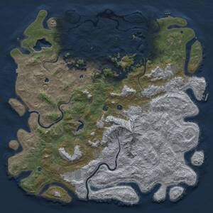 Thumbnail Rust Map: Procedural Map, Size: 6000, Seed: 2070997932, 17 Monuments