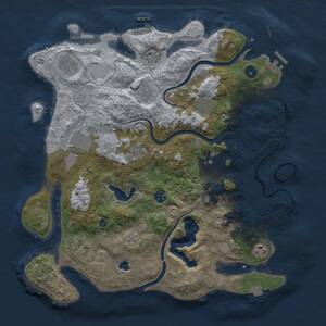 Thumbnail Rust Map: Procedural Map, Size: 4000, Seed: 1899600673, 16 Monuments