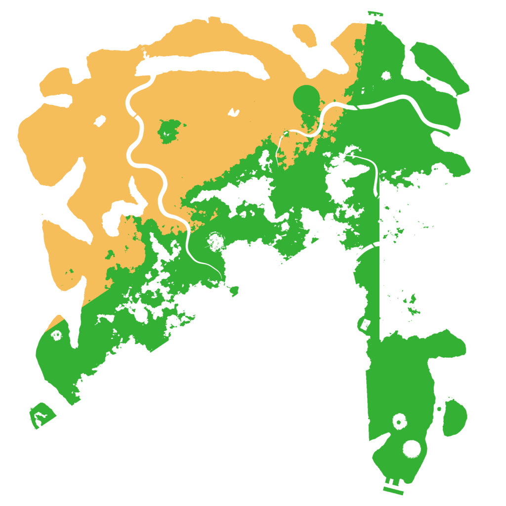 Biome Rust Map: Procedural Map, Size: 5000, Seed: 55962889