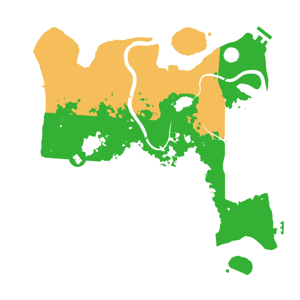 Biome Rust Map: Procedural Map, Size: 3500, Seed: 2142854987
