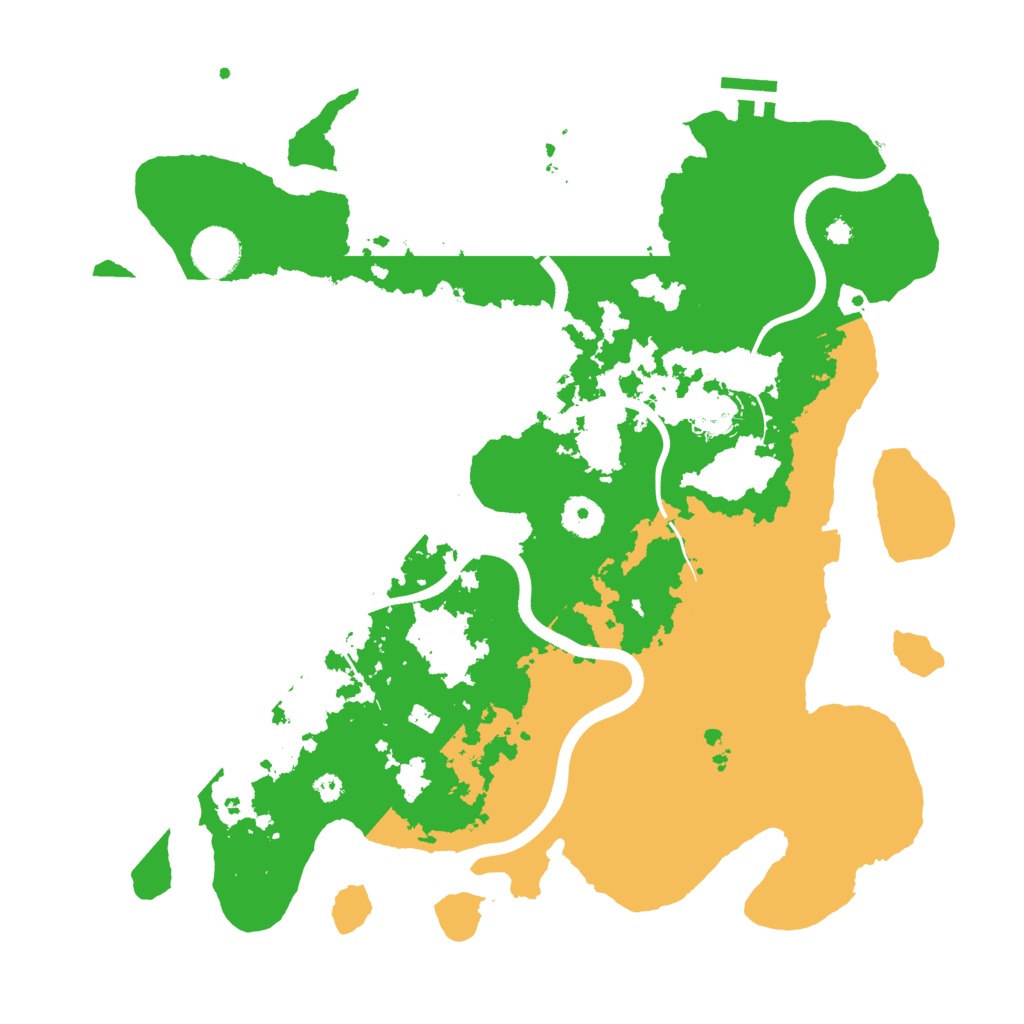 Biome Rust Map: Procedural Map, Size: 3700, Seed: 360977