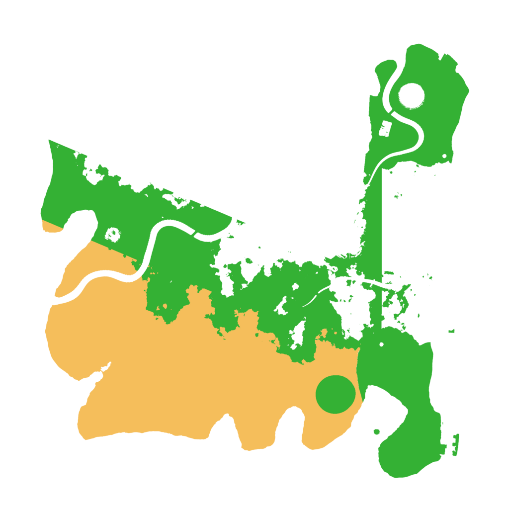 Biome Rust Map: Procedural Map, Size: 3500, Seed: 7319462