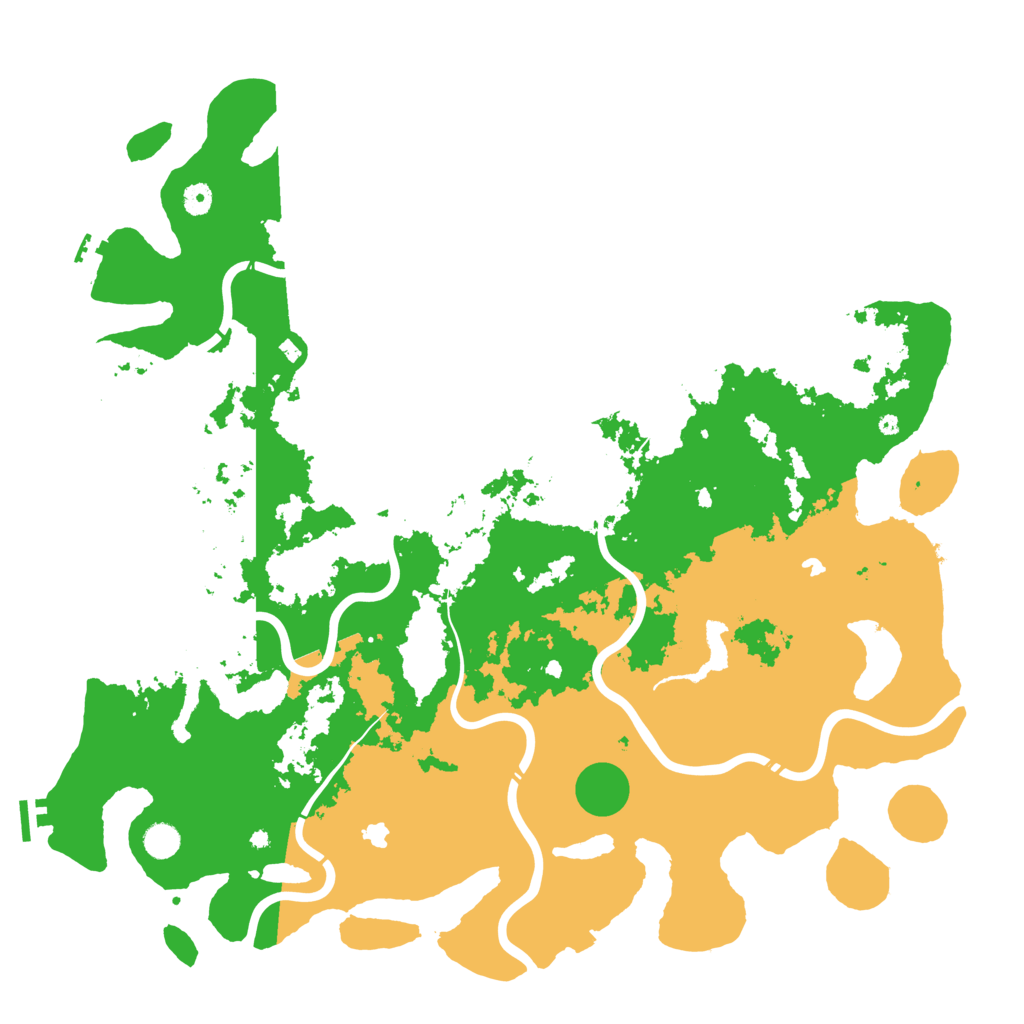 Biome Rust Map: Procedural Map, Size: 5000, Seed: 52967