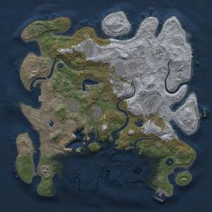 Thumbnail Rust Map: Procedural Map, Size: 4000, Seed: 217480018, 16 Monuments
