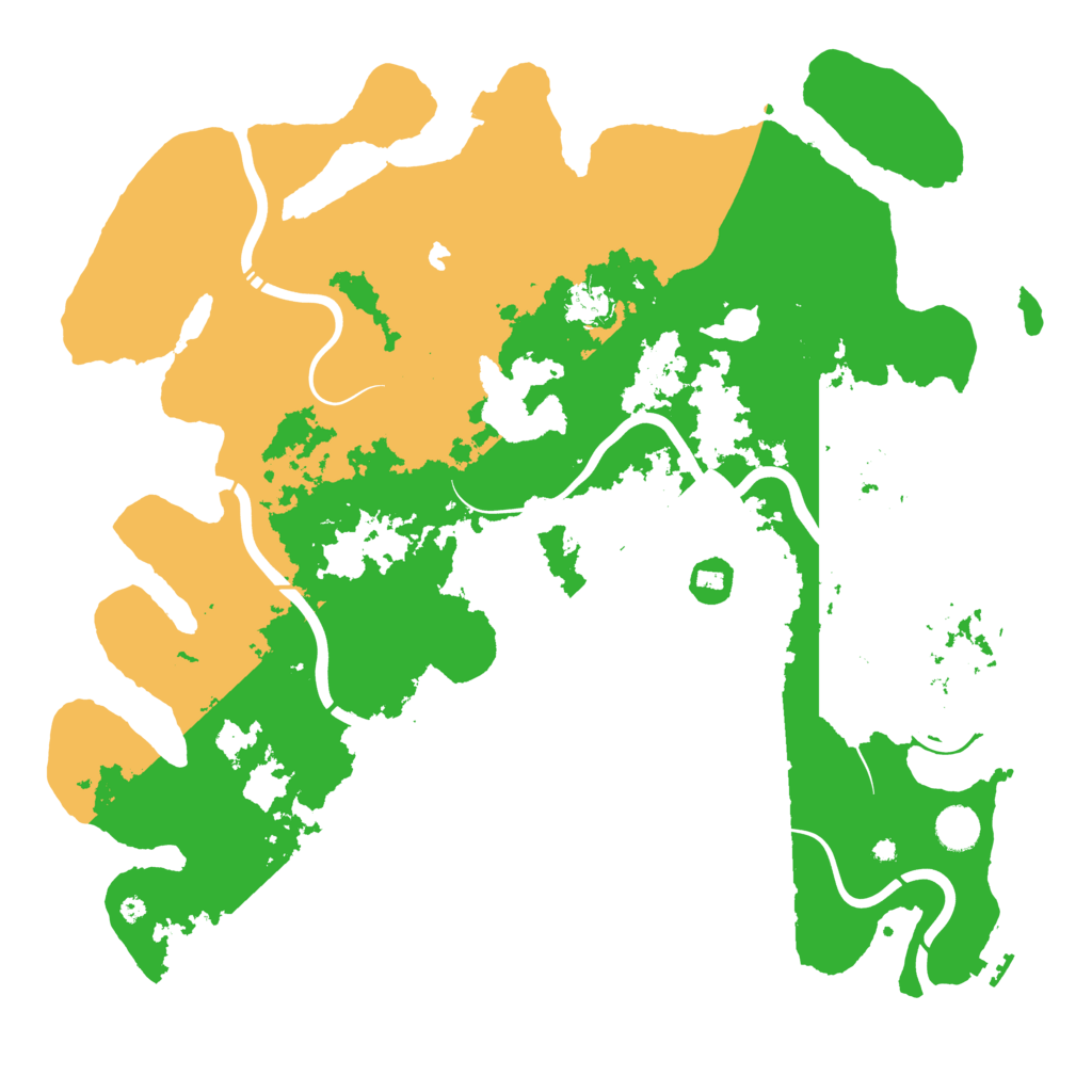 Biome Rust Map: Procedural Map, Size: 4400, Seed: 628884116