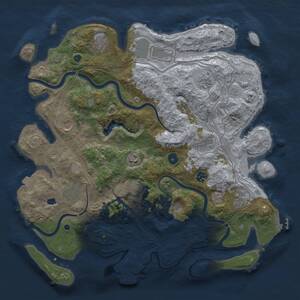 Thumbnail Rust Map: Procedural Map, Size: 4250, Seed: 1328515998, 17 Monuments