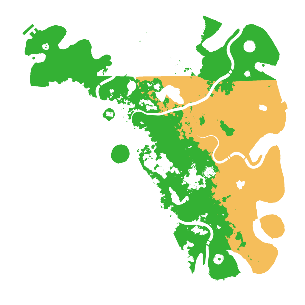 Biome Rust Map: Procedural Map, Size: 4500, Seed: 60109589