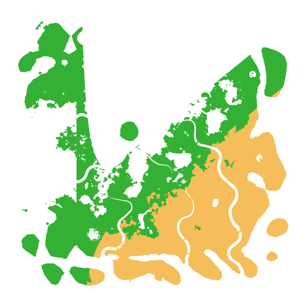 Biome Rust Map: Procedural Map, Size: 4500, Seed: 434358387