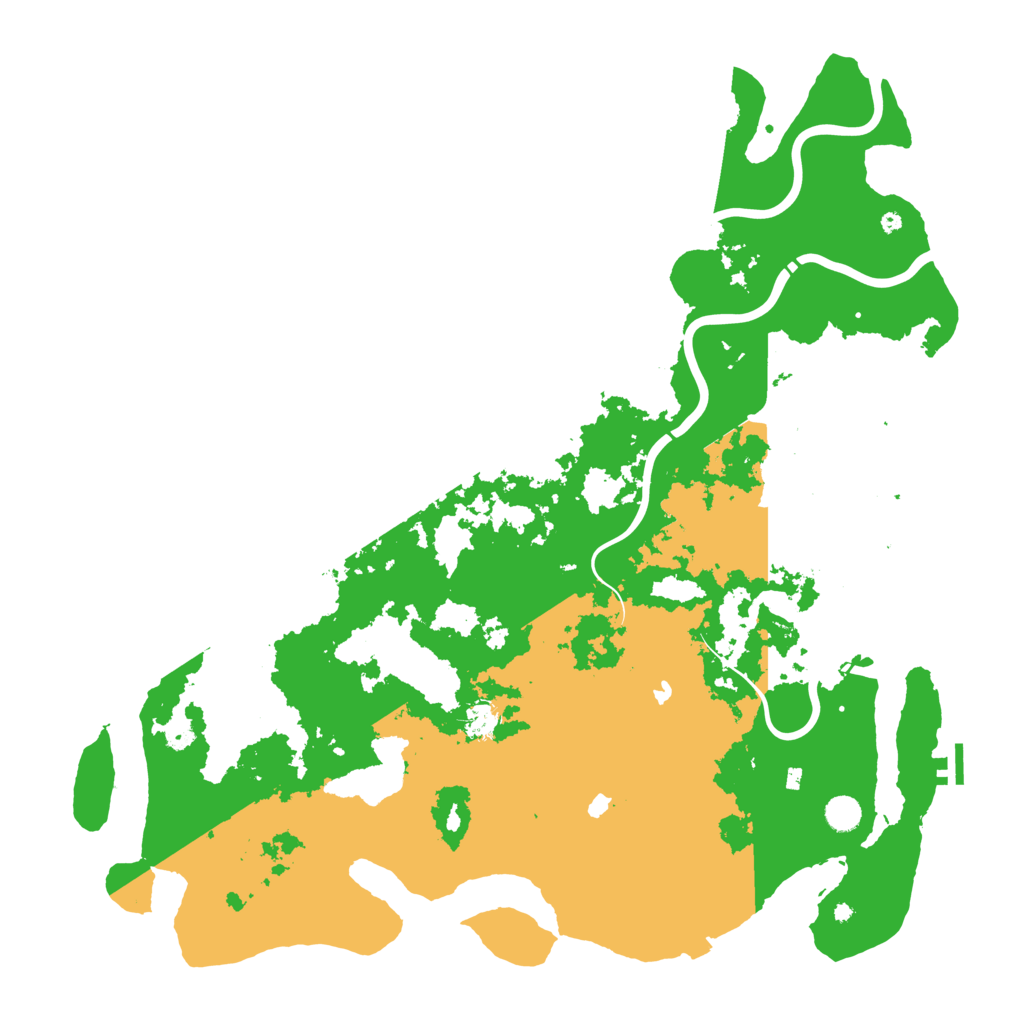 Biome Rust Map: Procedural Map, Size: 5000, Seed: 564841