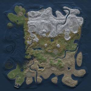 Thumbnail Rust Map: Procedural Map, Size: 4250, Seed: 818050978, 15 Monuments