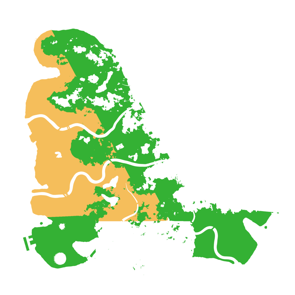 Biome Rust Map: Procedural Map, Size: 4300, Seed: 1051187143