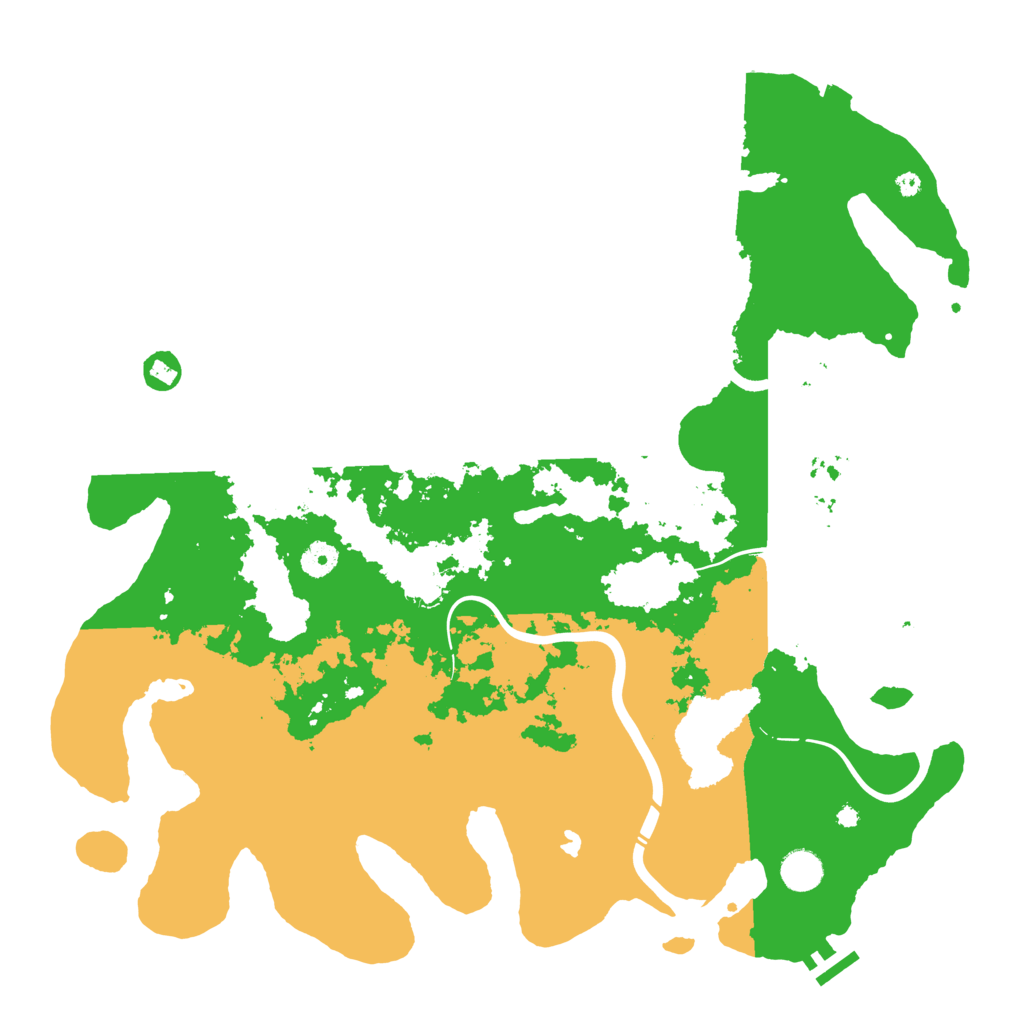 Biome Rust Map: Procedural Map, Size: 4300, Seed: 1287018781