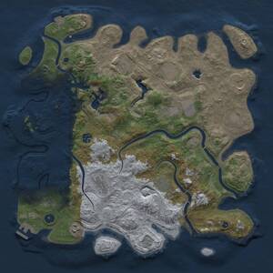 Thumbnail Rust Map: Procedural Map, Size: 4250, Seed: 1304741436, 16 Monuments