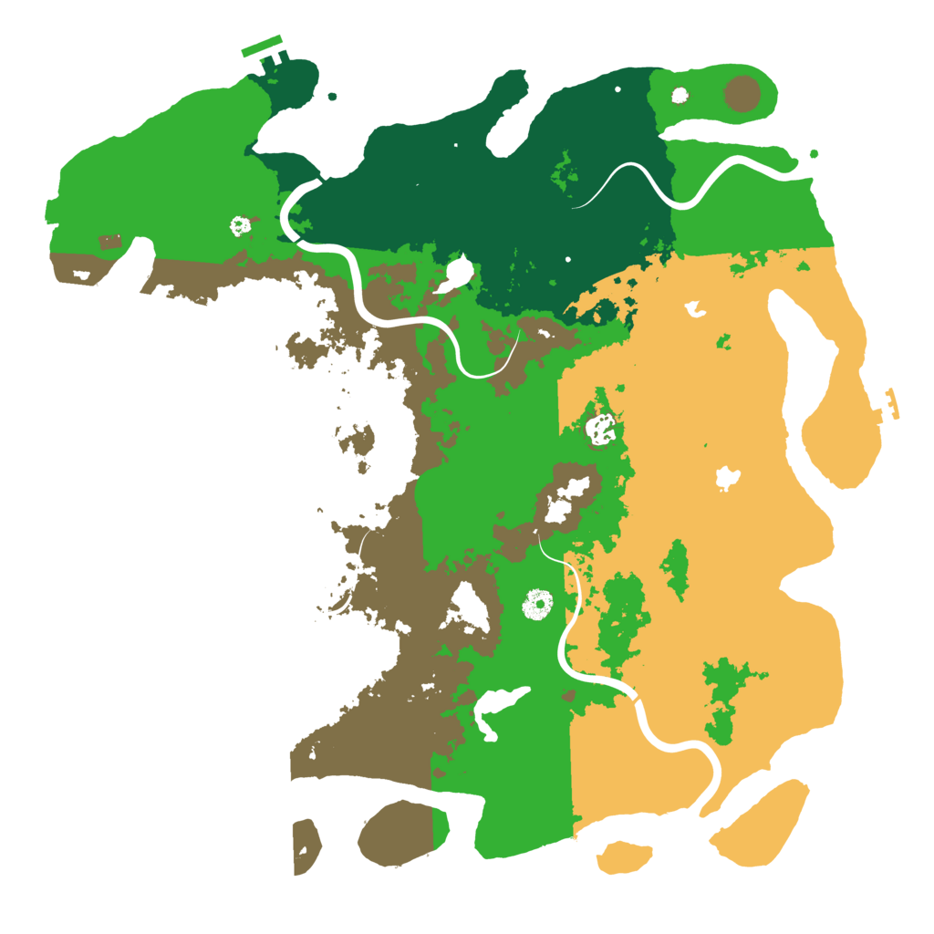 Biome Rust Map: Procedural Map, Size: 4500, Seed: 598632758