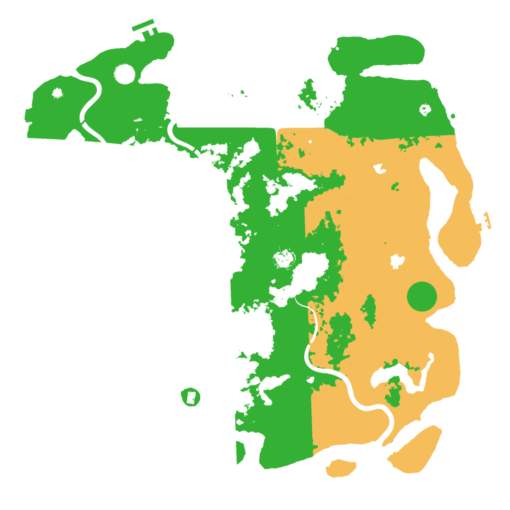 Biome Rust Map: Procedural Map, Size: 4500, Seed: 598632758
