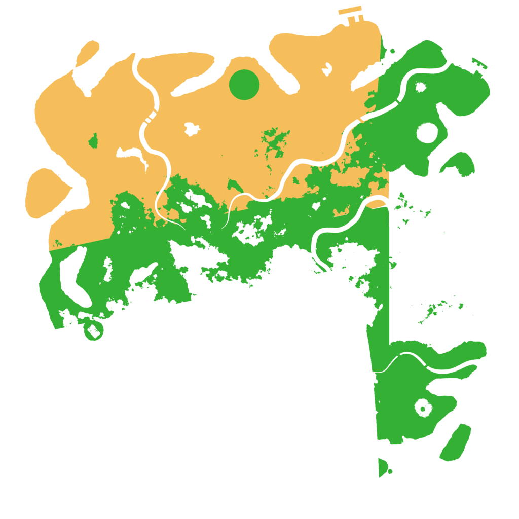 Biome Rust Map: Procedural Map, Size: 4500, Seed: 1746009991