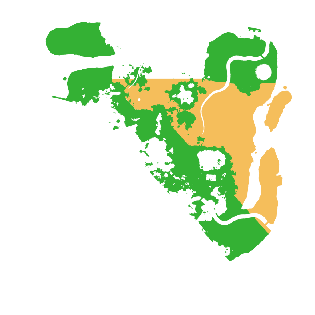 Biome Rust Map: Procedural Map, Size: 3500, Seed: 689325