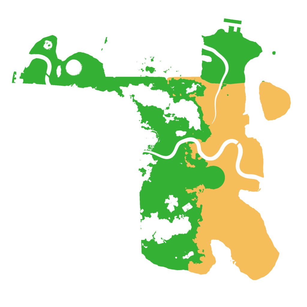 Biome Rust Map: Procedural Map, Size: 3500, Seed: 579818196