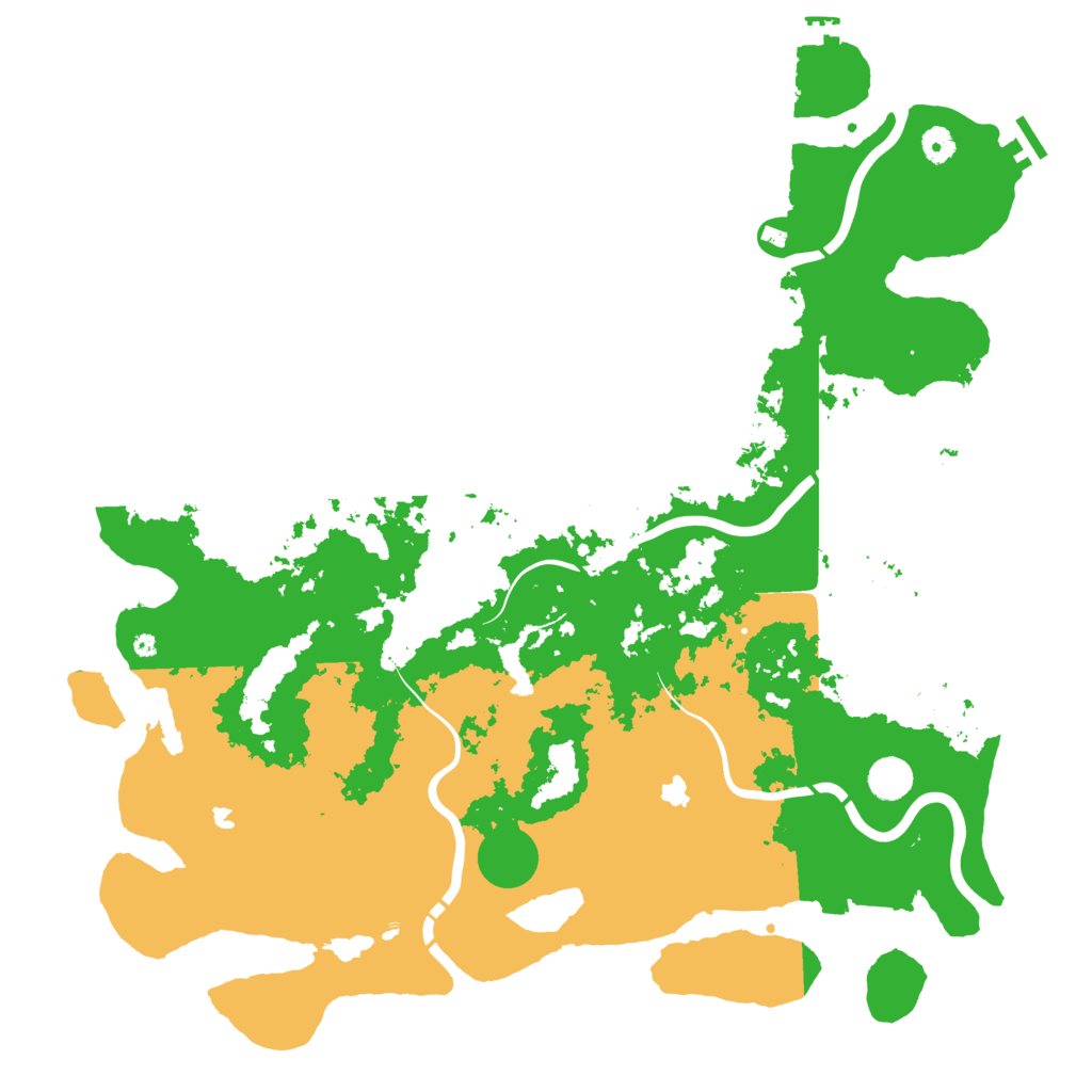 Biome Rust Map: Procedural Map, Size: 4750, Seed: 152407305