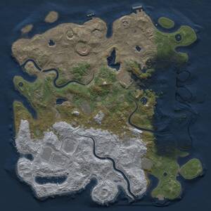 Thumbnail Rust Map: Procedural Map, Size: 4500, Seed: 1959081707, 17 Monuments
