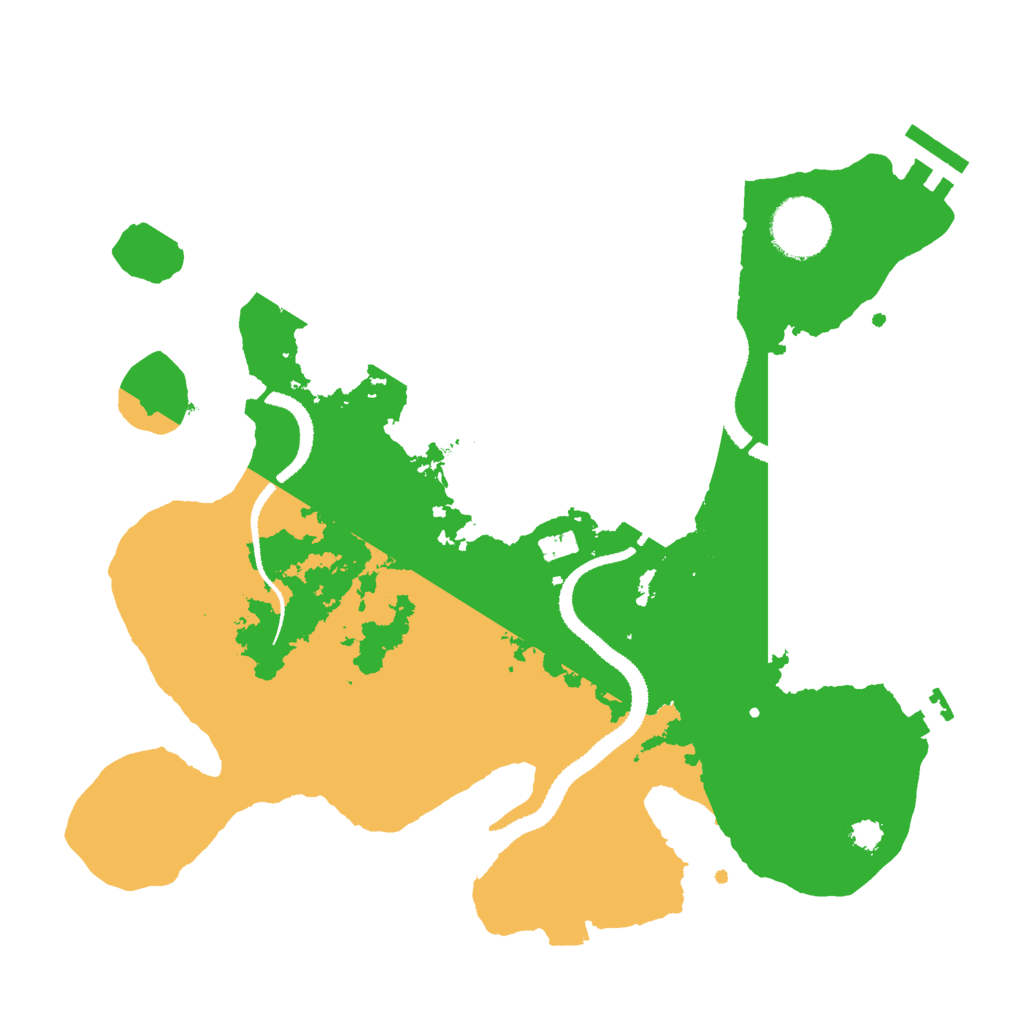 Biome Rust Map: Procedural Map, Size: 3000, Seed: 526695843