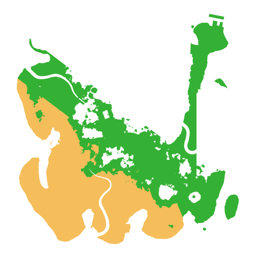Biome Rust Map: Procedural Map, Size: 3500, Seed: 262027097