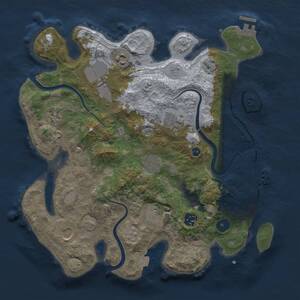Thumbnail Rust Map: Procedural Map, Size: 3500, Seed: 262027097, 15 Monuments