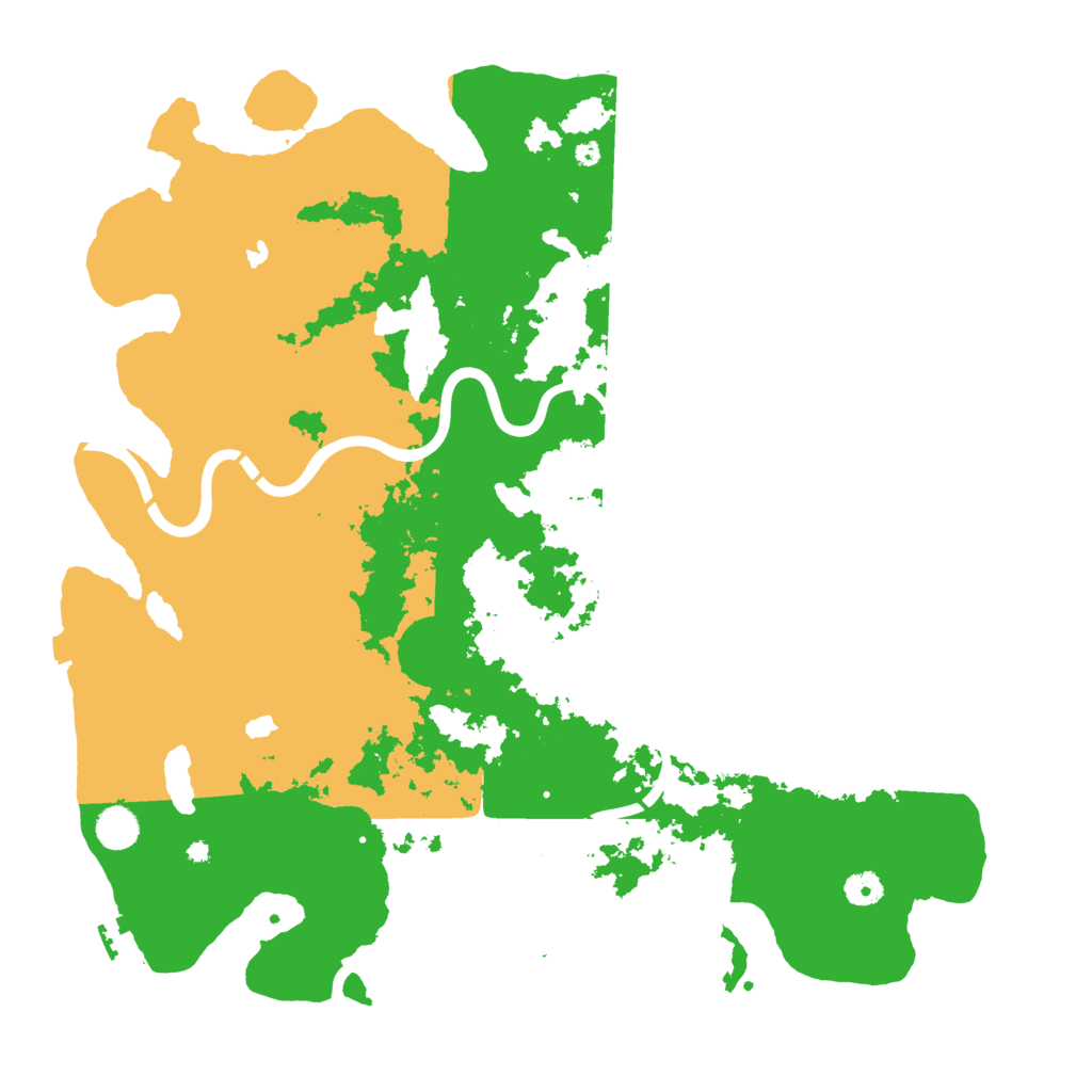 Biome Rust Map: Procedural Map, Size: 4500, Seed: 2094410725