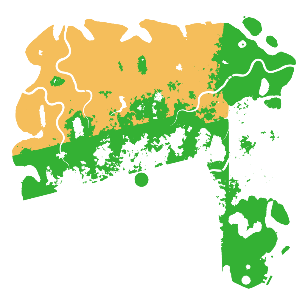 Biome Rust Map: Procedural Map, Size: 6000, Seed: 2021192986