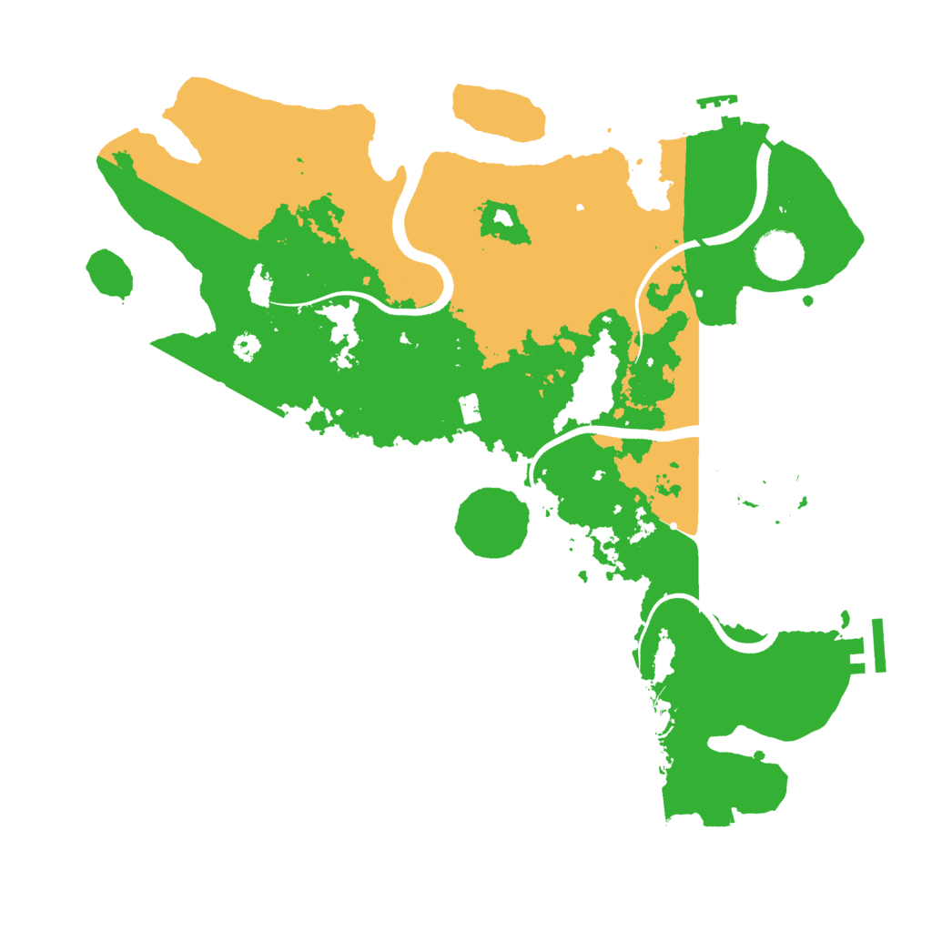 Biome Rust Map: Procedural Map, Size: 3500, Seed: 1319813621