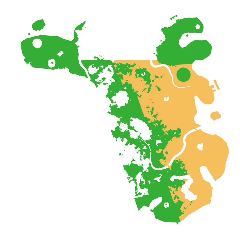 Biome Rust Map: Procedural Map, Size: 4500, Seed: 1211602046