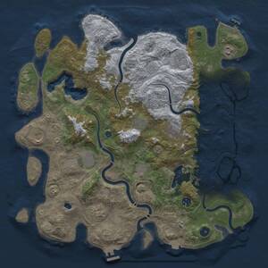Thumbnail Rust Map: Procedural Map, Size: 4250, Seed: 332587295, 16 Monuments