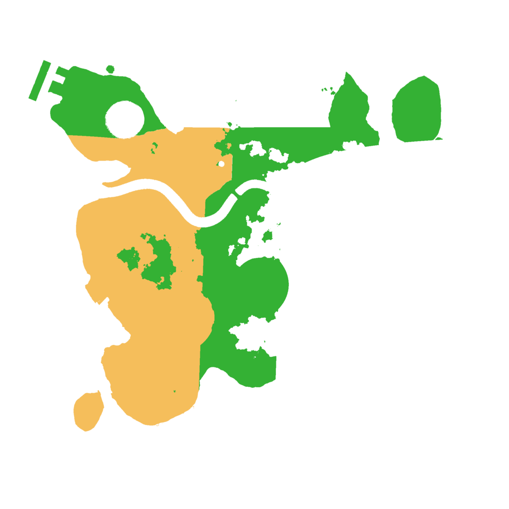 Biome Rust Map: Procedural Map, Size: 2500, Seed: 3463475