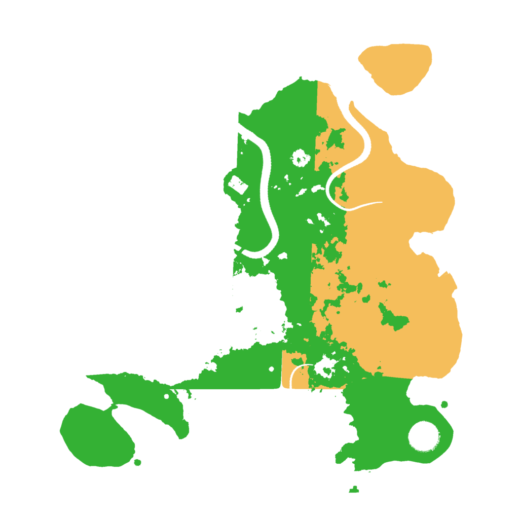 Biome Rust Map: Procedural Map, Size: 3000, Seed: 26496