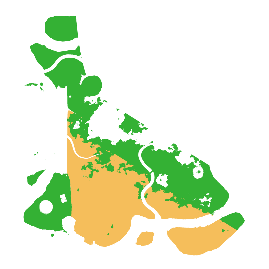 Biome Rust Map: Procedural Map, Size: 3500, Seed: 39780866
