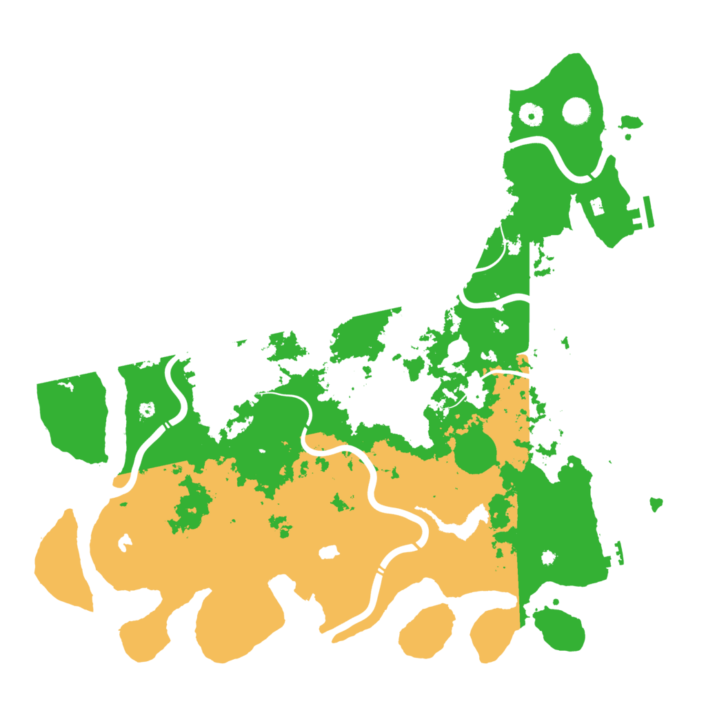Biome Rust Map: Procedural Map, Size: 4500, Seed: 348016157