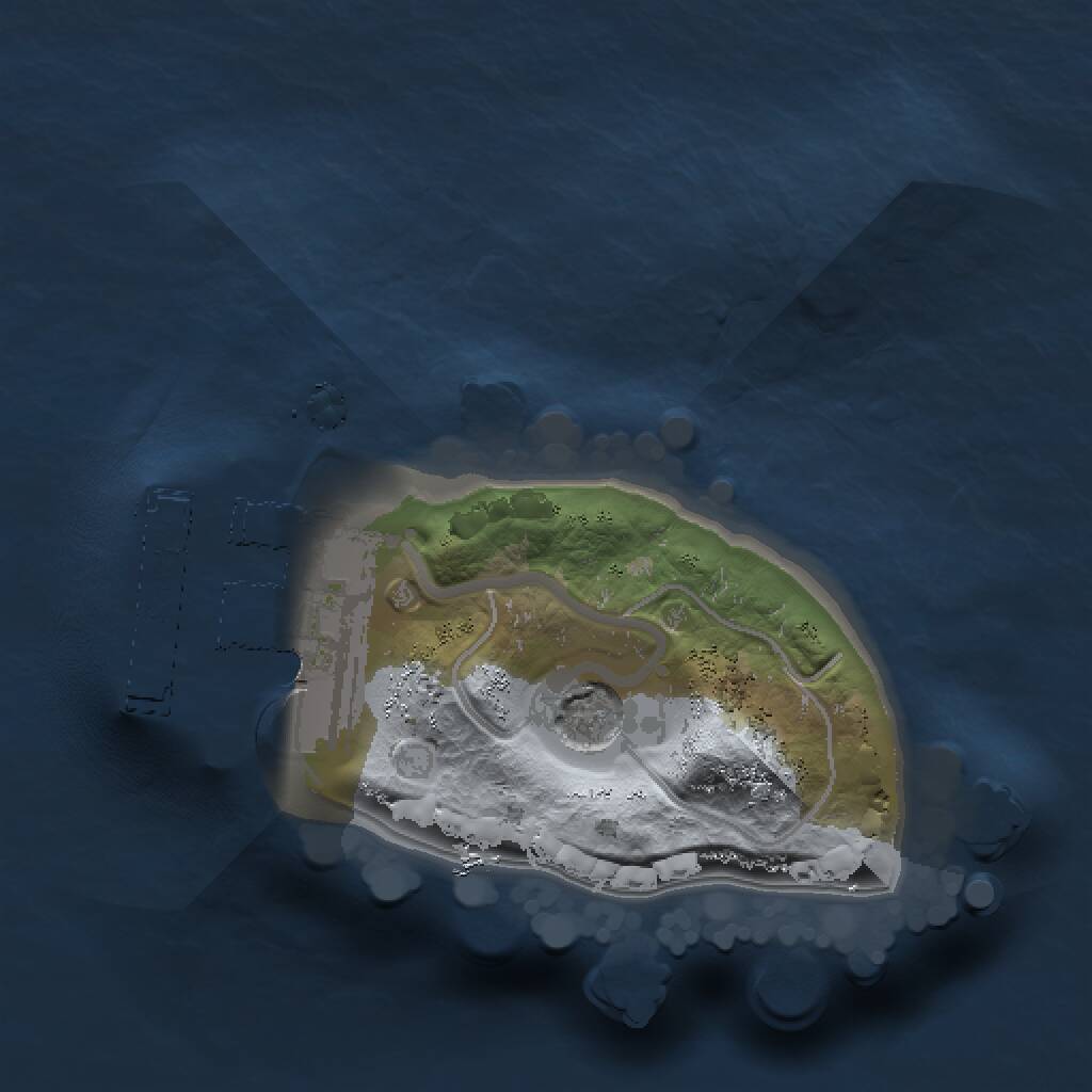 Rust Map: Procedural Map, Size: 1000, Seed: 998853283, 3 Monuments