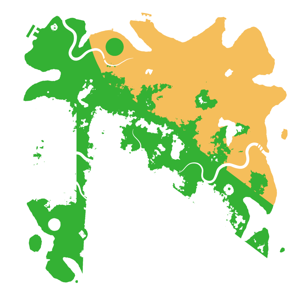 Biome Rust Map: Procedural Map, Size: 4500, Seed: 2050276630