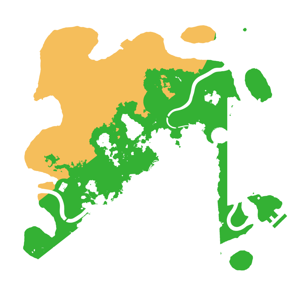 Biome Rust Map: Procedural Map, Size: 3500, Seed: 348889418