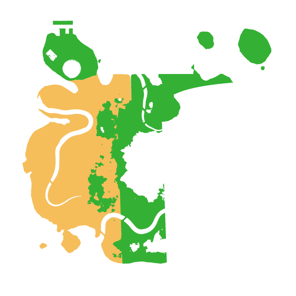 Biome Rust Map: Procedural Map, Size: 3000, Seed: 1382625960