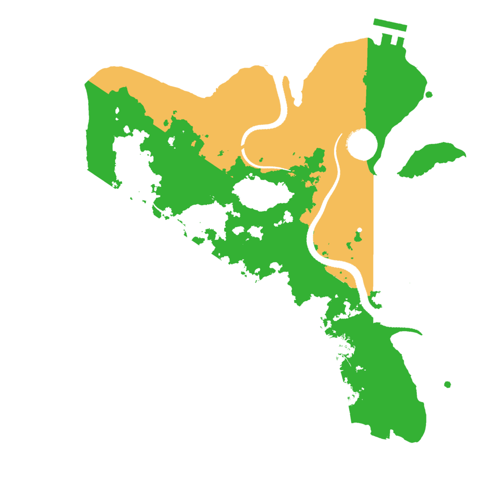 Biome Rust Map: Procedural Map, Size: 3000, Seed: 832400943