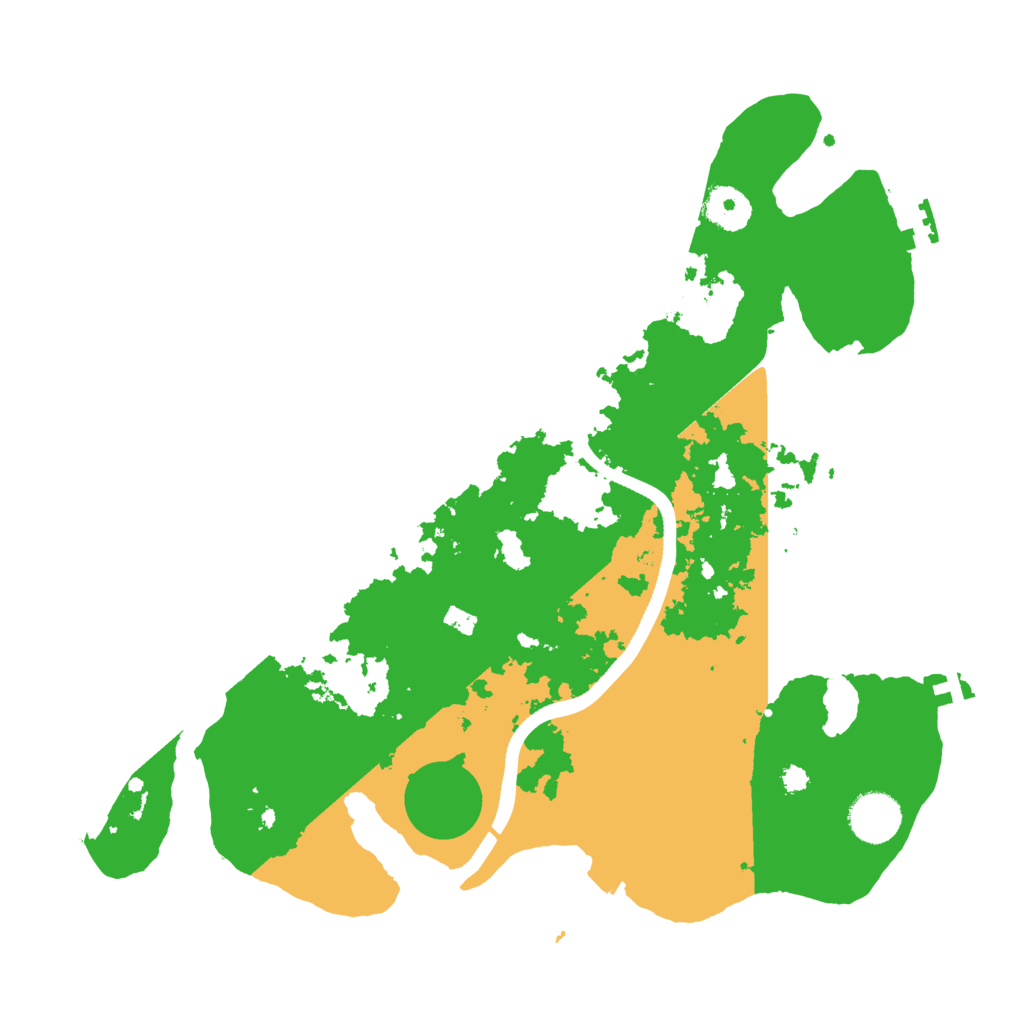 Biome Rust Map: Procedural Map, Size: 3500, Seed: 988305208