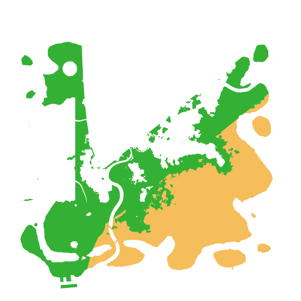 Biome Rust Map: Procedural Map, Size: 3700, Seed: 1594304522