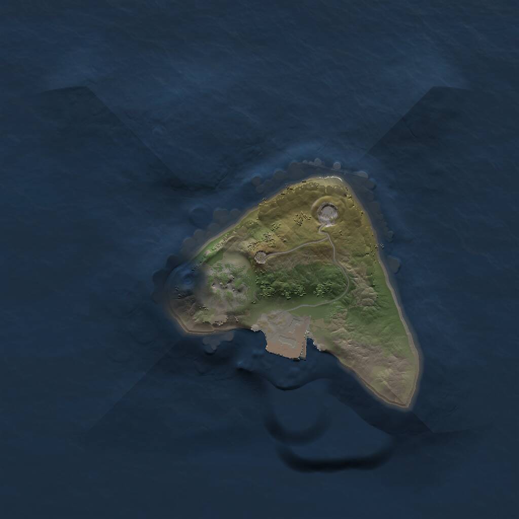 Rust Map: Procedural Map, Size: 1500, Seed: 986812579, 1 Monuments