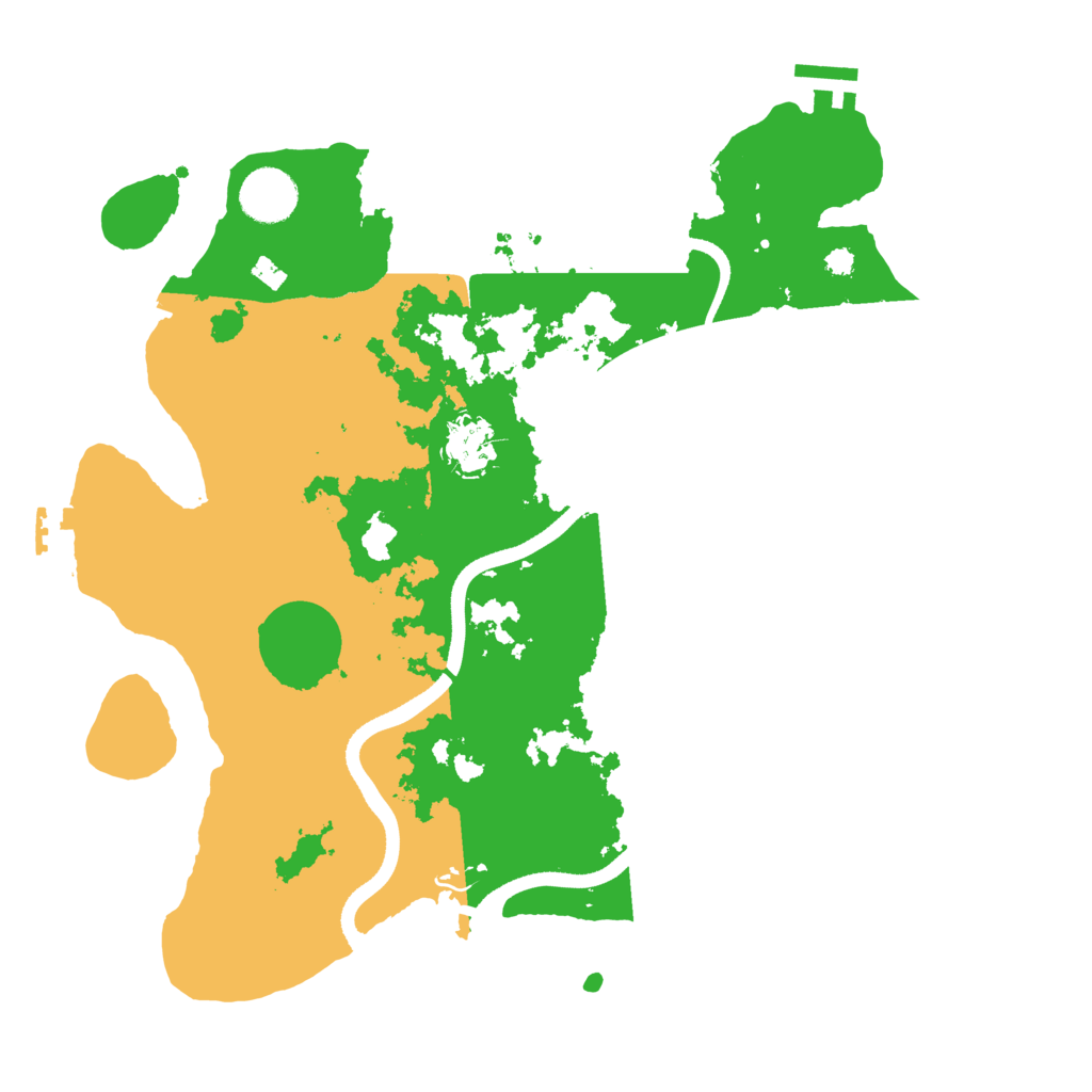 Biome Rust Map: Procedural Map, Size: 3500, Seed: 842684653