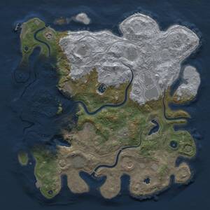 Thumbnail Rust Map: Procedural Map, Size: 4250, Seed: 1756518135, 17 Monuments